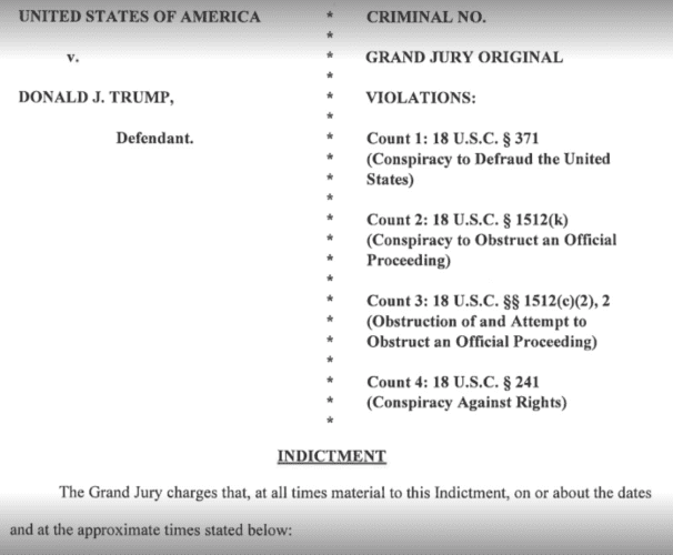 Trump federal indictment