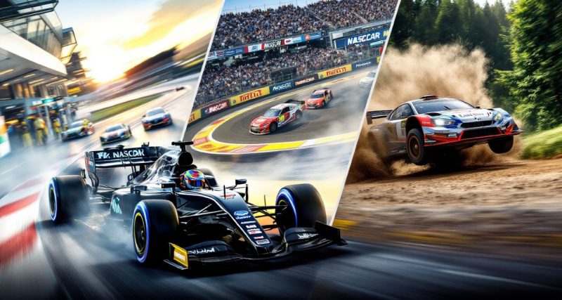 Motorsports Formula 1, NASCAR, Rally
