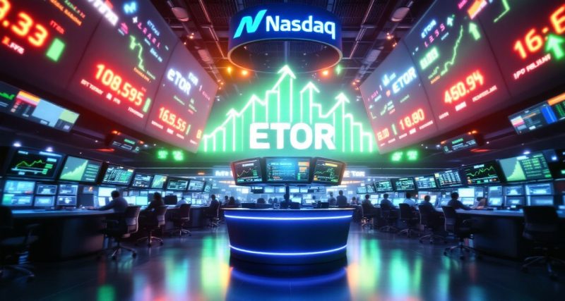 Etoro up 30% on it's debut
