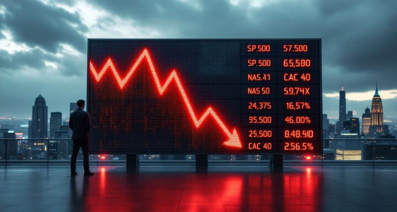 markets down tarriffs