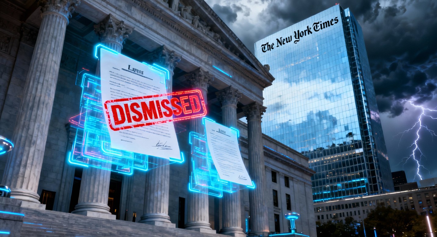 trump nytimes case dismissed