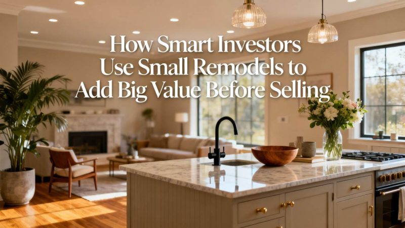 How Smart Investors Use Small Remodels to Add Big Value Before Selling