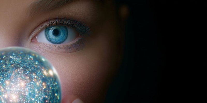 A high tech high end marketing image for my magazine article Psychic Reading Online