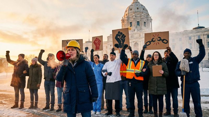 Minnesota General Strike Friday ICE OUT Movement Unites Labor Unions and Businesses in Historic Shutdown