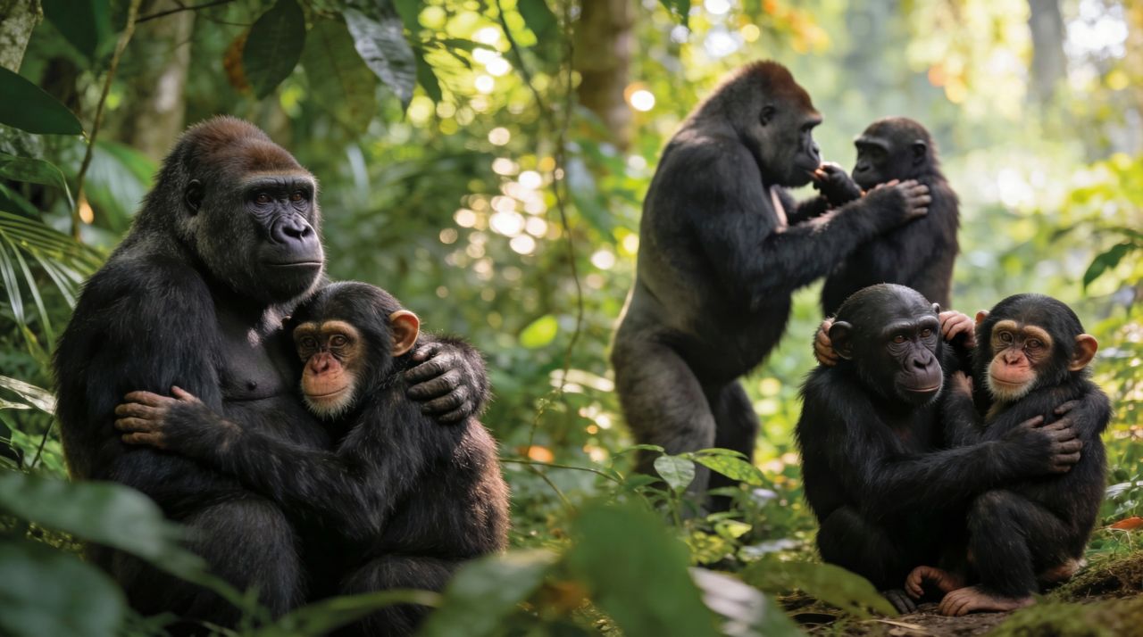 monkeys and apes having same sex fun
