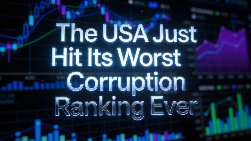 The US Just Hit Its Worst Corruption Ranking Ever, And The Numbers Are Getting Worse