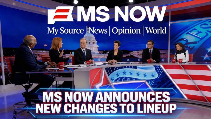 MS Now Announces Changes to Lineup